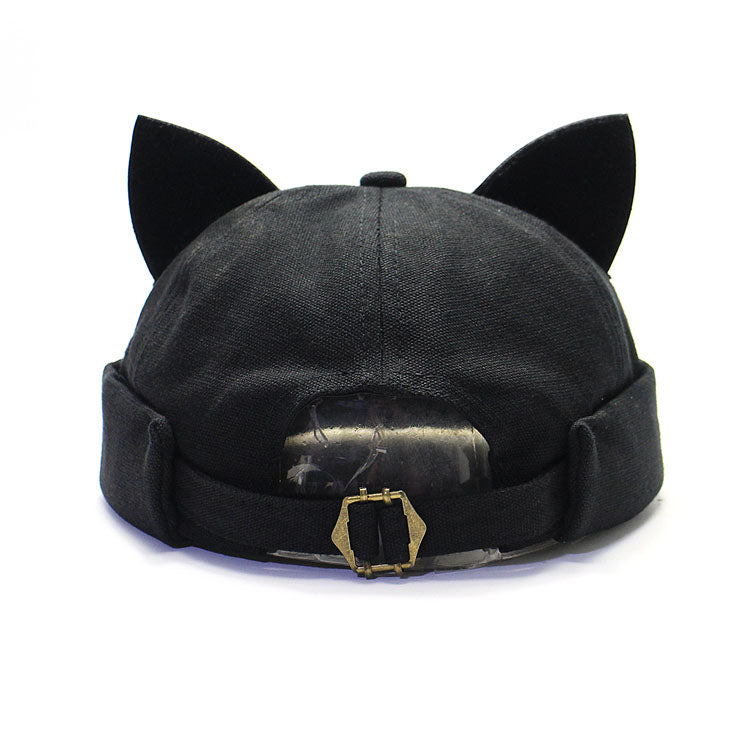 Love All-match With Cat Ears Melon Hat Landlord Hat Women