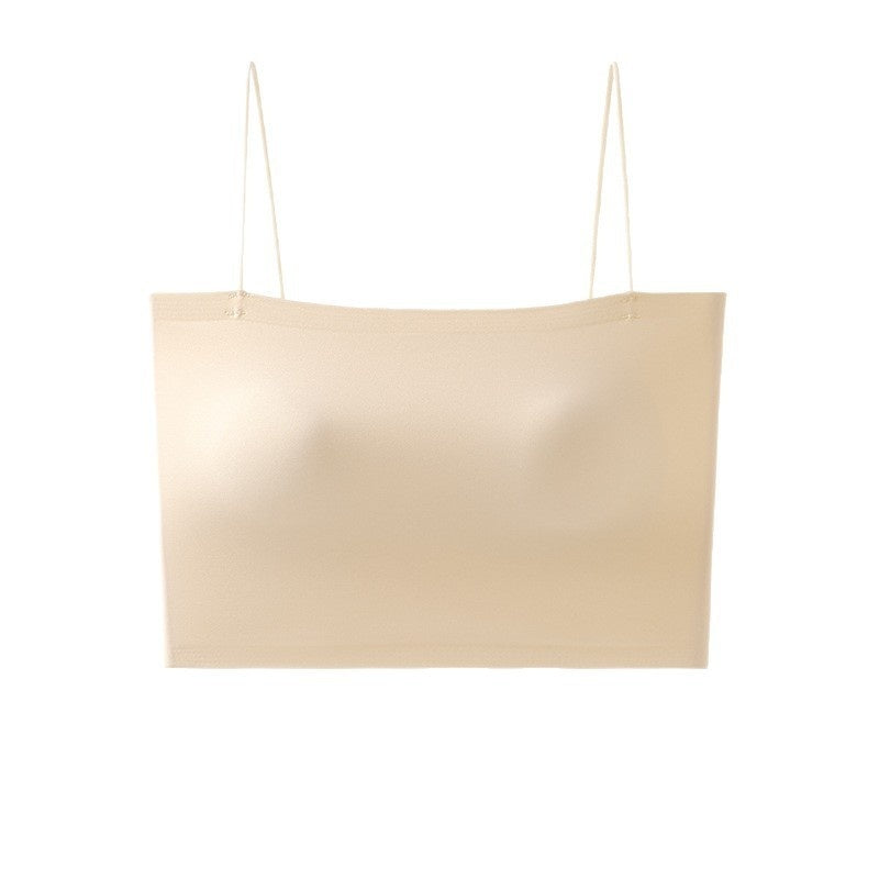 Women's Solid Color Chest Cushion Beautiful Back And Strapless