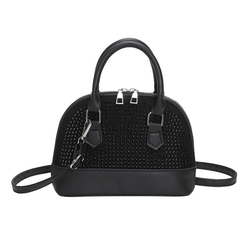 Fashion Portable Casual Light Diamond Shell Shoulder Bag
