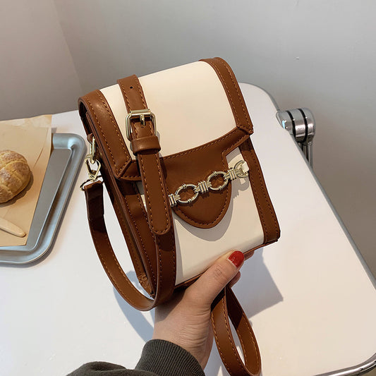Ny Trendy Mode Lille Firkantet Taske Netberømthed Eksplosion Crossbody Mobiltelefontaske