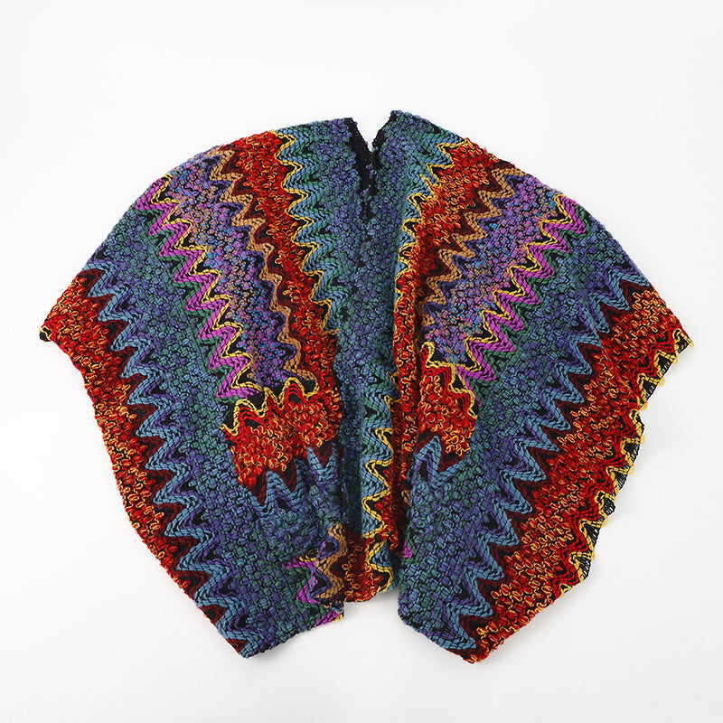 Bohemian Pocket Knit Shawl Outer Match