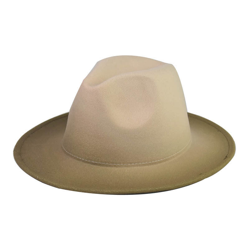 Men's And Women's Double-sided Tie-dye Gradient Fashion Jazz Hat