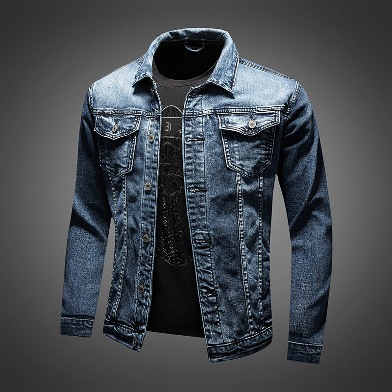 Plus Size Men's Denim Clothes Jacket Coat