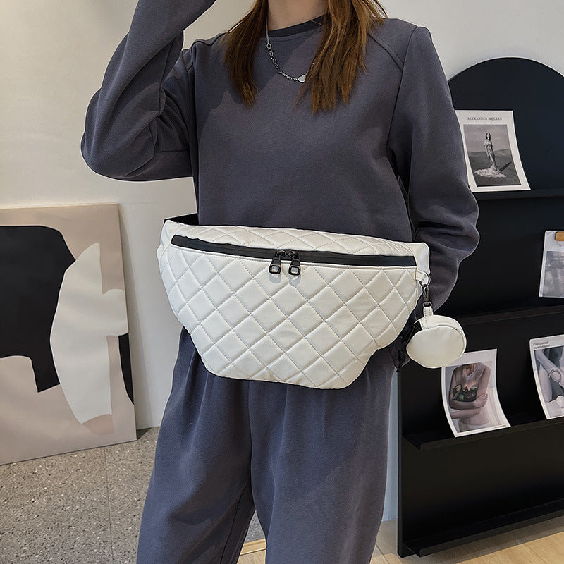 Fashion Diamond Embroidery Thread Shoulder Messenger Bag