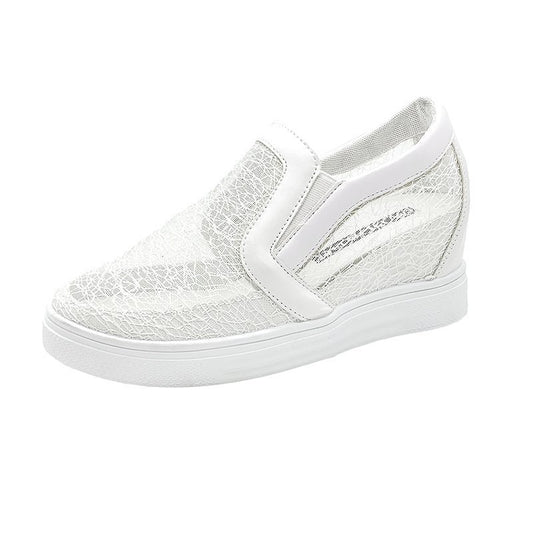 Ladies Lace Mesh Hollow Breathable Mesh Casual Shoes