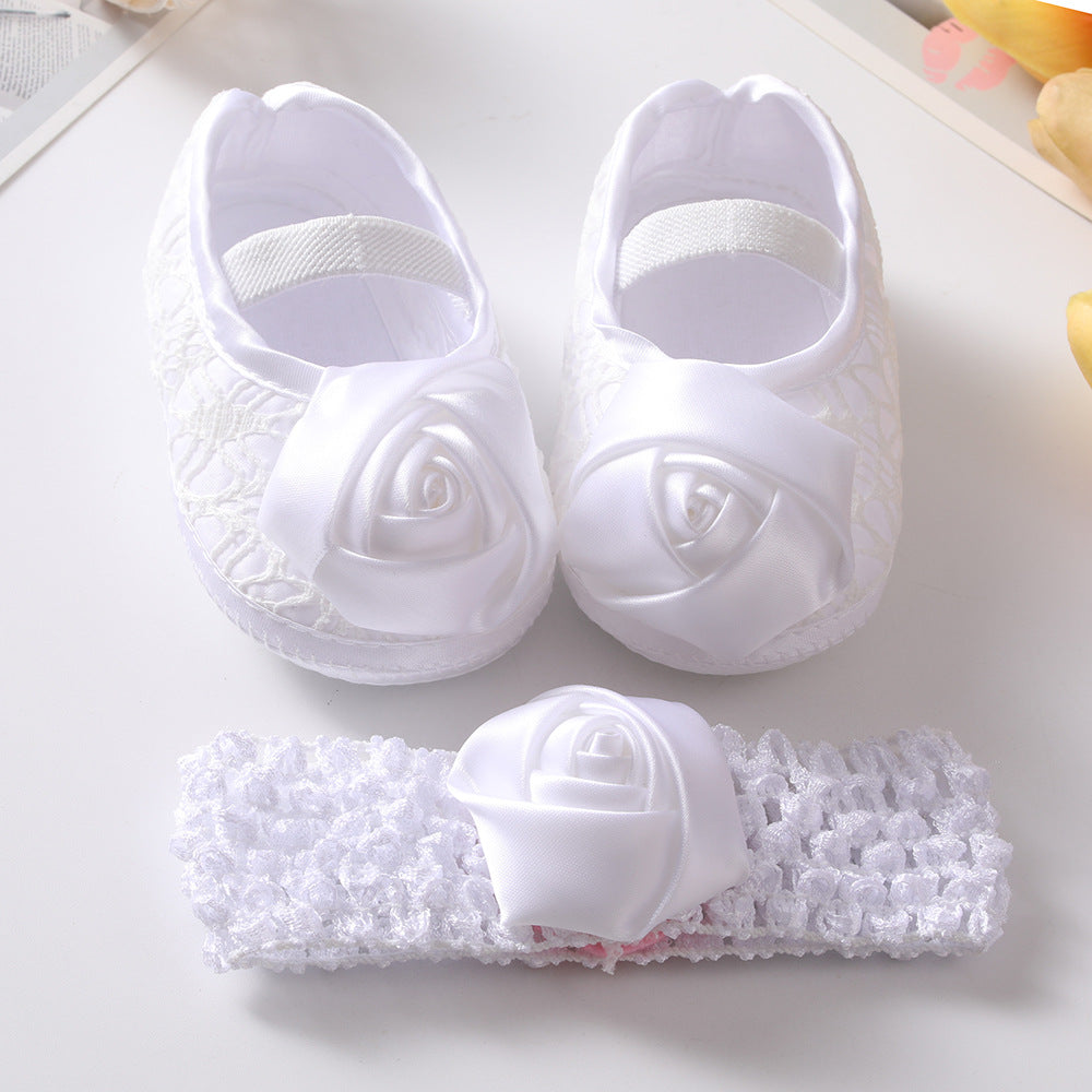 New Baby Shoes Hair Band Set Cute Princess