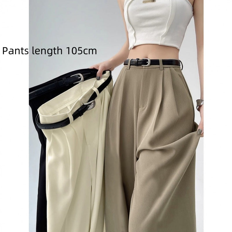 Suit Pants Women's Casual High Waist Loose Wide Legs Trousers