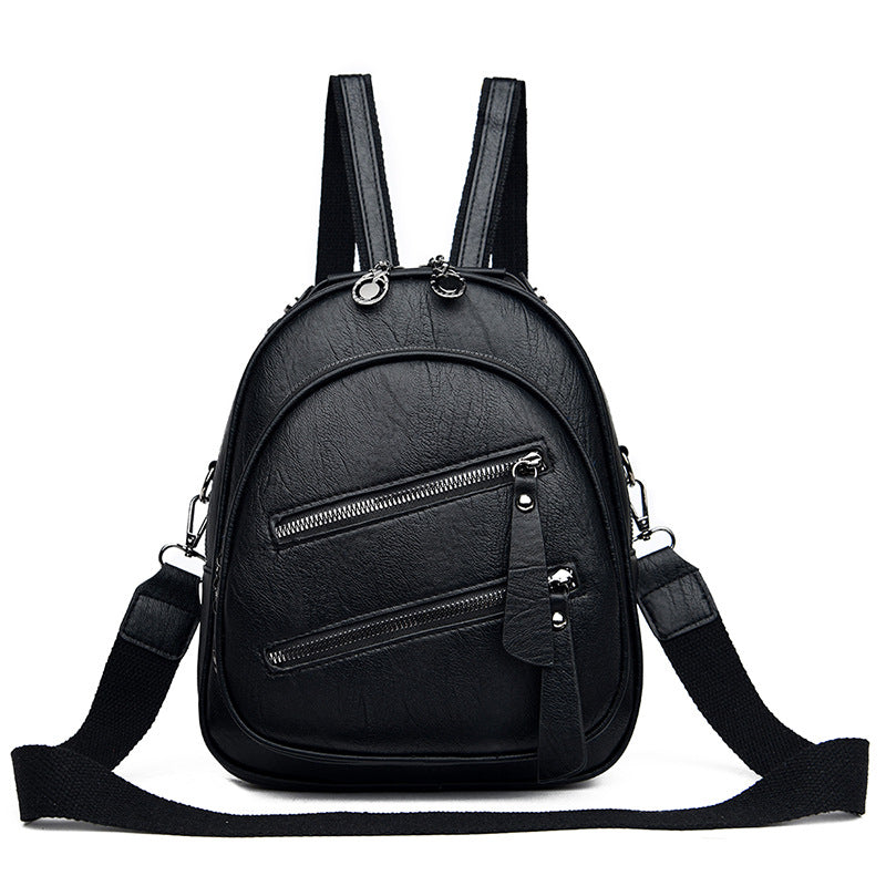 Women's Simple And Lightweight Waterproof Pu Fashion Backpack