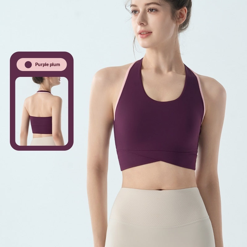 Yoga Top With Wide Shoulder Straps And A Secure Chest Pad