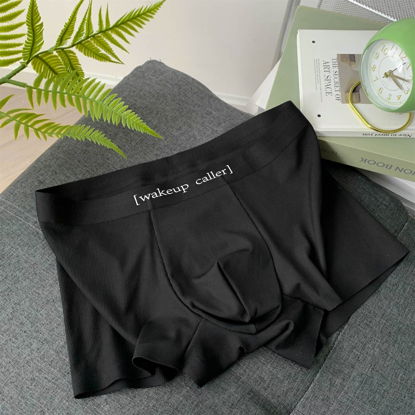 Couple Summer Ice Silk Underwear Japanese High Slit