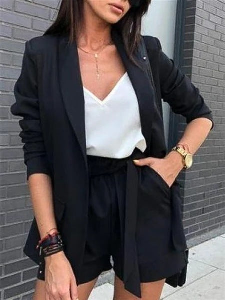 Temperament Women's Fashion Casual Lapel Cardigan