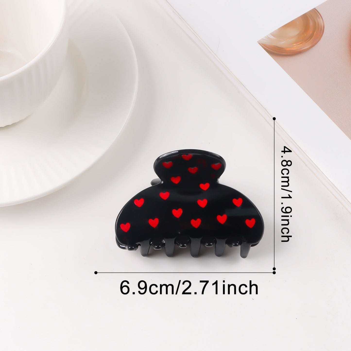 Valentine's Day Heart Shaped Versatile Hair Accessory Shark Clip