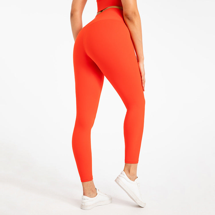 Nude Feel YogaCross Style No T-line Outer Wear Running Workout Ankle Length Pants