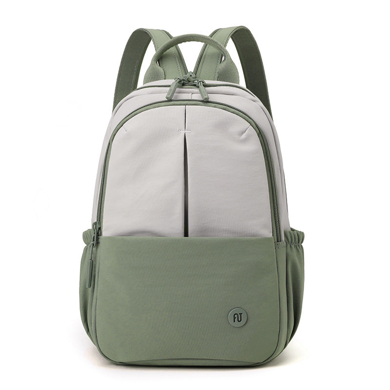 Fashion Outdoor Trendy Women's Bag Contrast Color Backpack