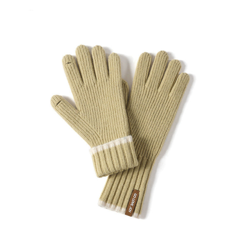 Women's Wool Knitted Long Gloves