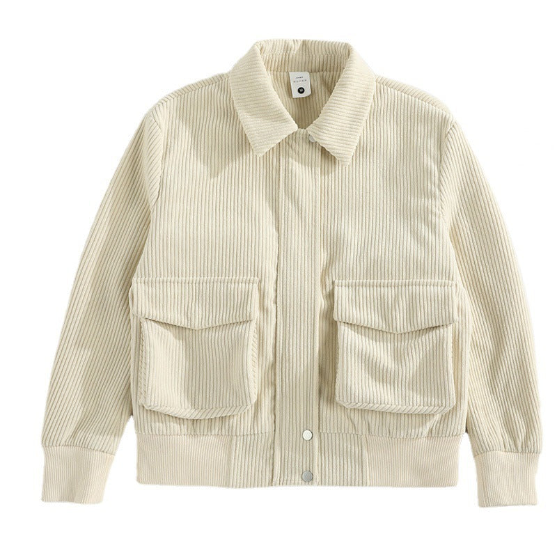 Corduroy Coat Men's Trendy Jacket Trendy Brand Fashion