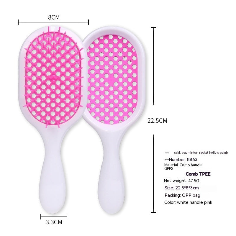 Hollow Comb Dry Wet Dual Purpose Honeycomb Hairdressing