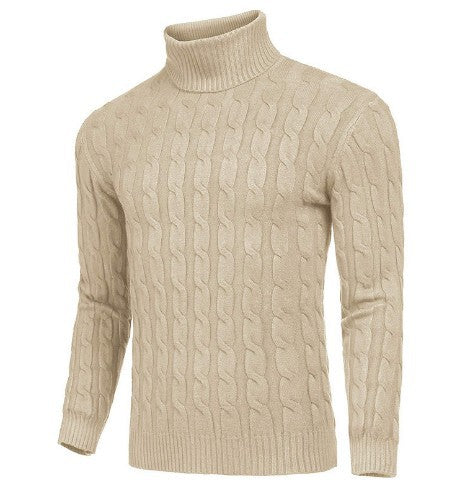 Men's Sweater Long-sleeved Knitted Turtleneck Bottoming Shirt