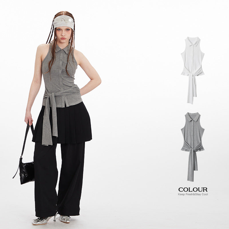 Design Waistcoat Vest Sleeveless Fashion Hot Girl Vest Top