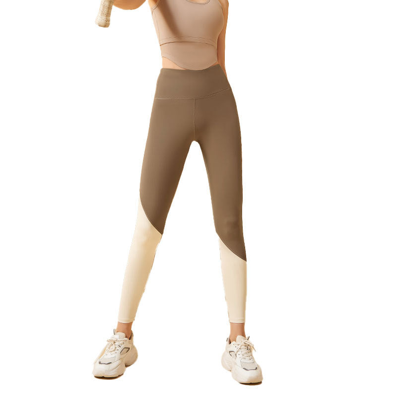 Contrast Color Fashion Outdoor Fitness Sports Yoga Pants