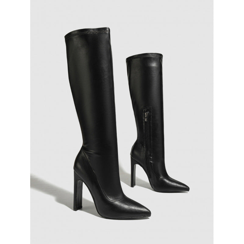 Pointed Toe High Heels With Slender Stiletto Heels That Create A Slimming Lookknight Boots
