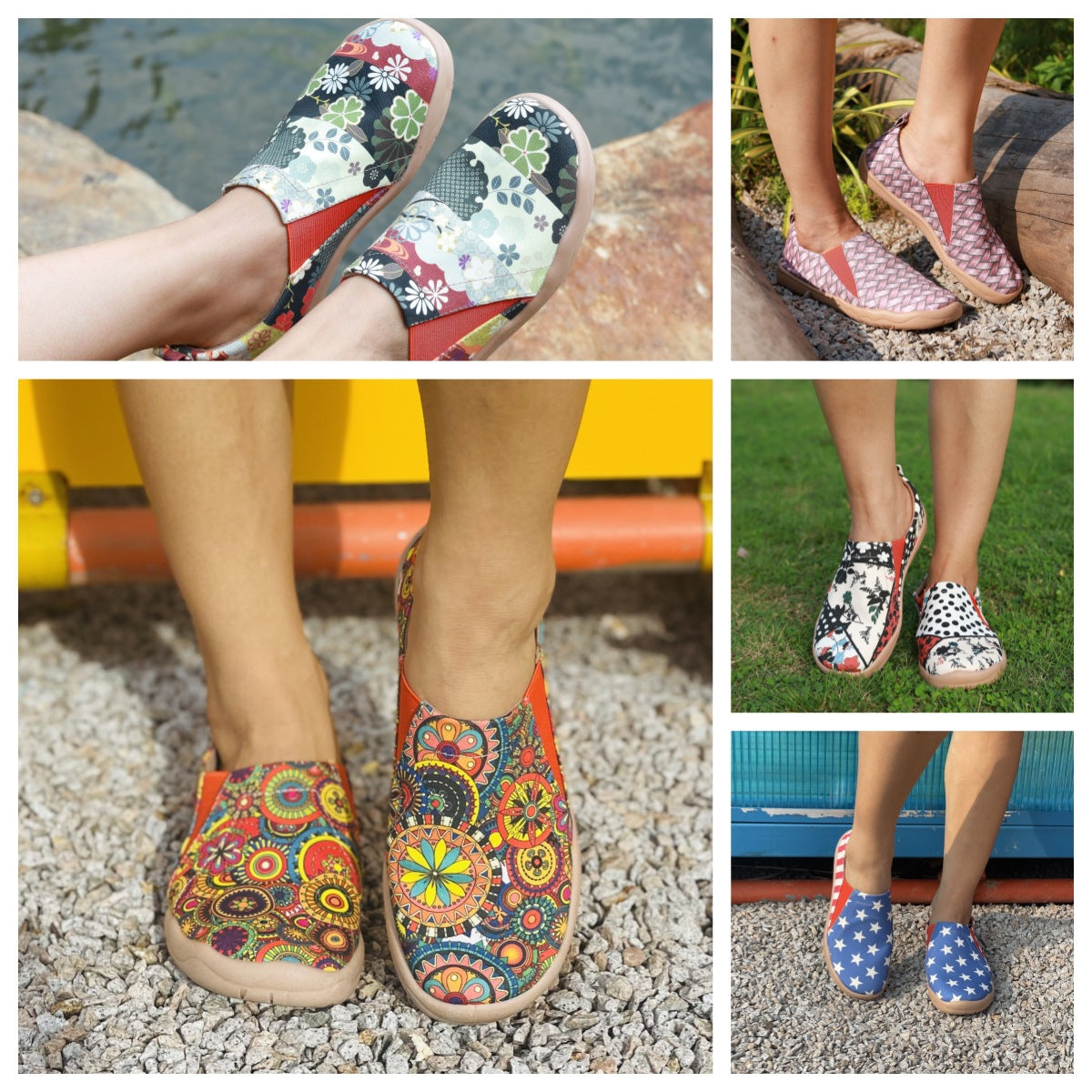 Autumn Holiday Day Travel Slip-on Comfortable Cloth Shoes