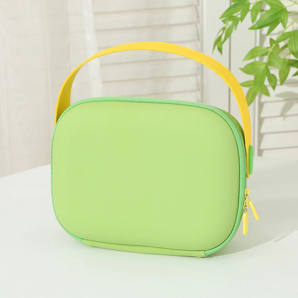 Dopamine-color Cosmetic Bag Multi-purpose Handbags Women Large Capacity Cosmetics Portable Outing Anti-fall And Dirt-resistant Storage Bags
