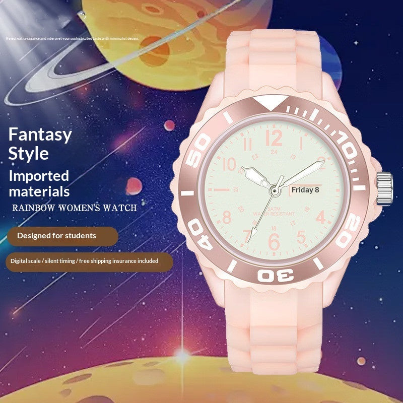 Compact Quartz Sports Smart Couples Electronic Watch For Women