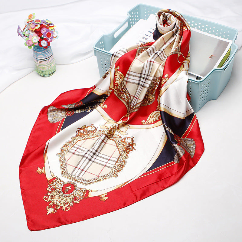Women's 90cm Silk Like Bib Cashew Print