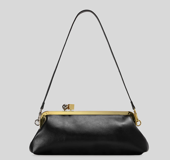 Mirror Baguette High-end Spherical Metal Block Clip Bag