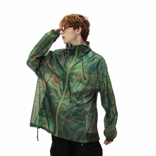UV Protection Ice Silk Sun Protection Clothing Men's Lightweight Breathable Jacket