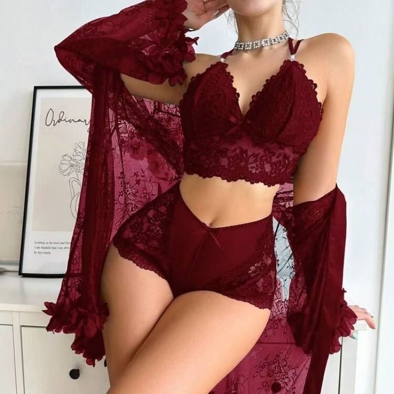 Womens Lace Pure Desire Style Cutout Backless Sleeveless Top And Pants Set