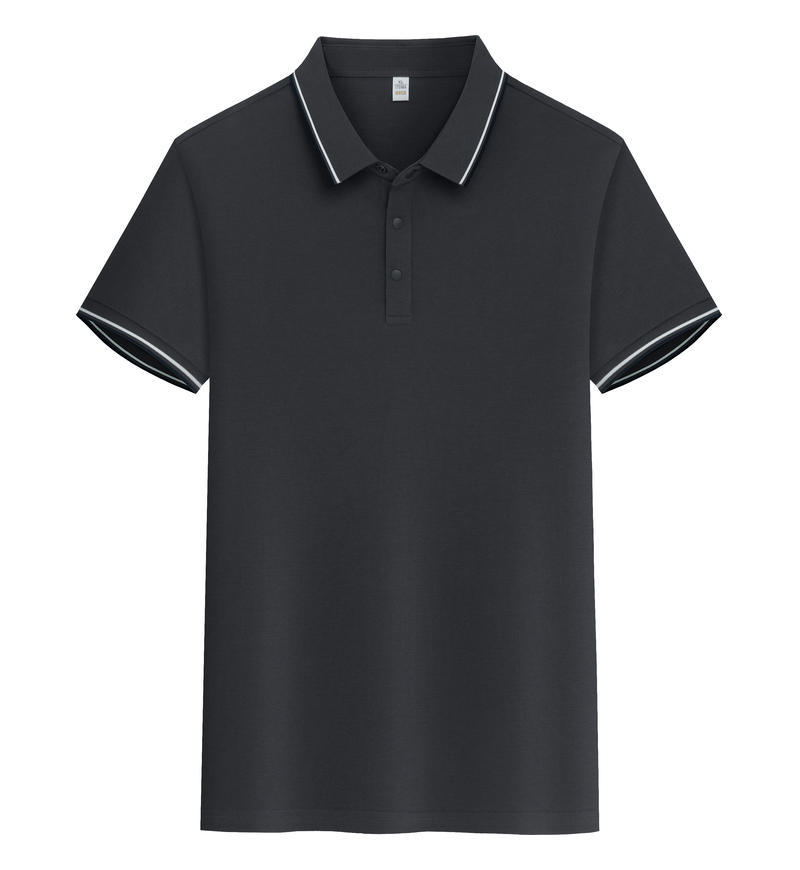 Pure Cotton Soft Polo Shirt Business Casual Lapels Short Sleeve