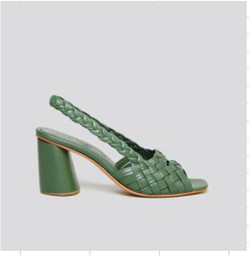 European And American Style Fish Mouth Braid With Sleeves For Ladies High Heels