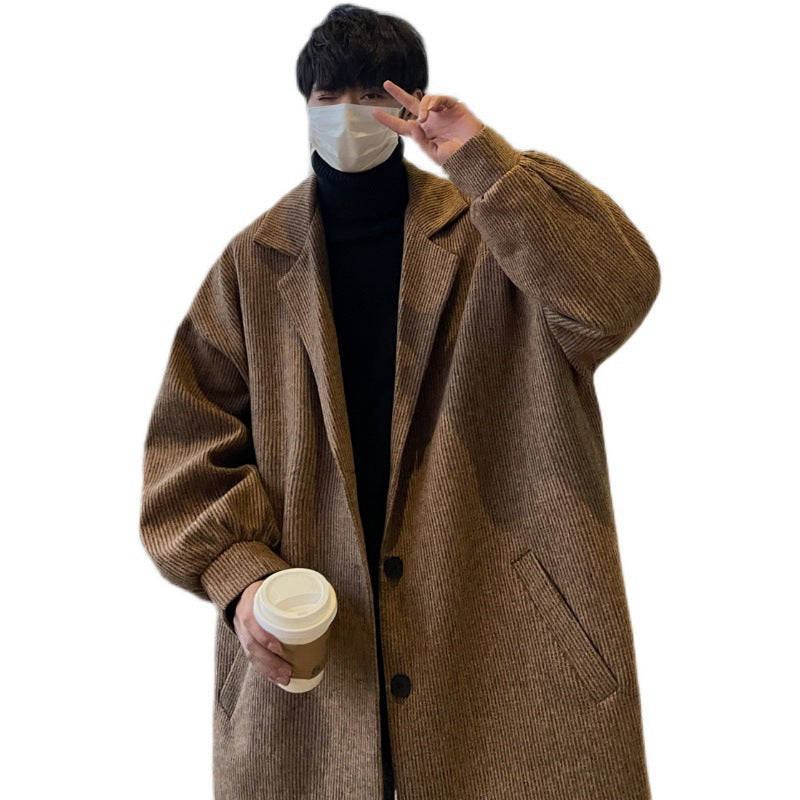 Men's Trendy Versatile High-end Fashion Wool Coat