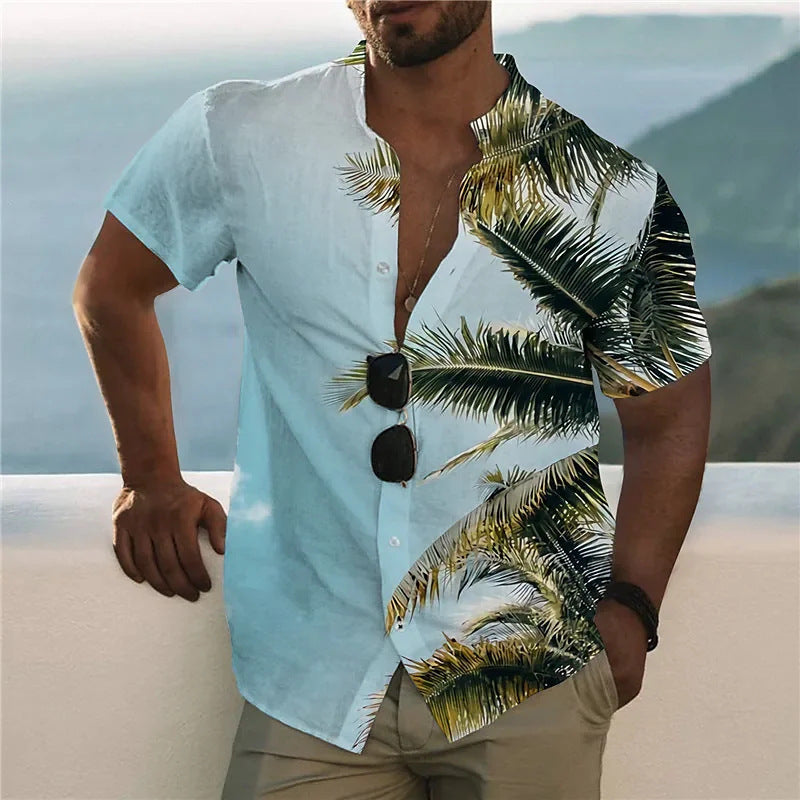 Men's Hawaiian Shirt Fashionable Casual Top