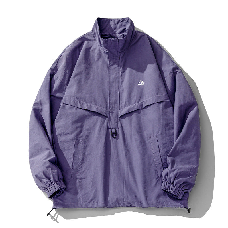Couple Half Zipper Fashion Brand Jacket