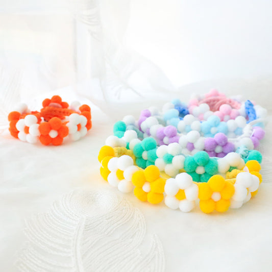 Pet Polyester Flower Woven Adjustable Collar