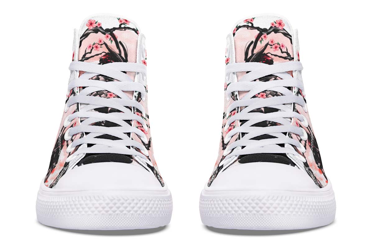 Printed Couple High-top Canvas Shoes