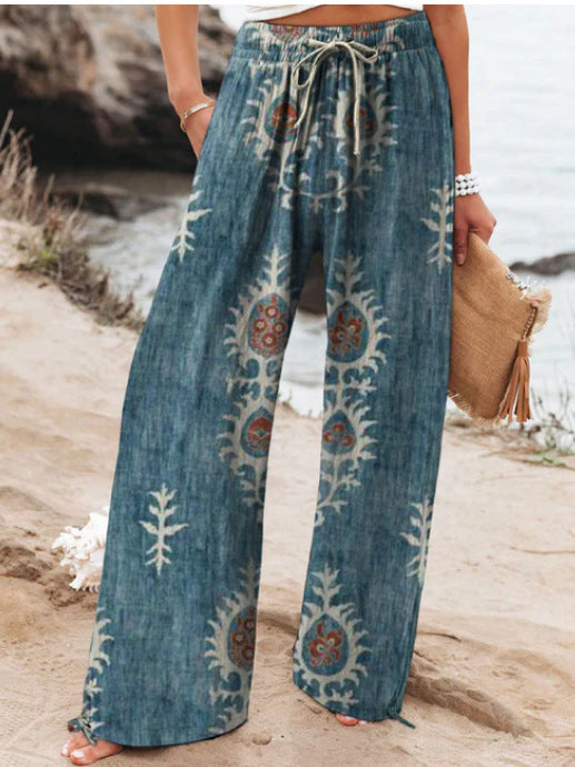 High Waist Casual Loose Wide Leg Pants