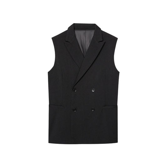 Loose Vest Casual Pleated Pants
