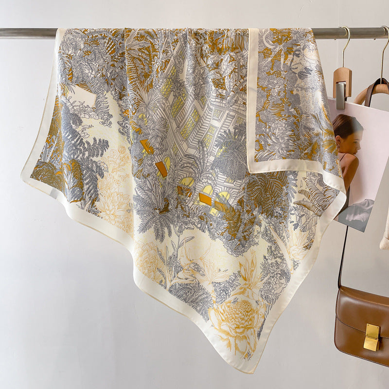 Spring Square Large Kerchief Thin Scarf