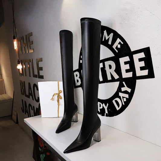 Women's High Heel Pointy Sexy Over-the-knee Boots