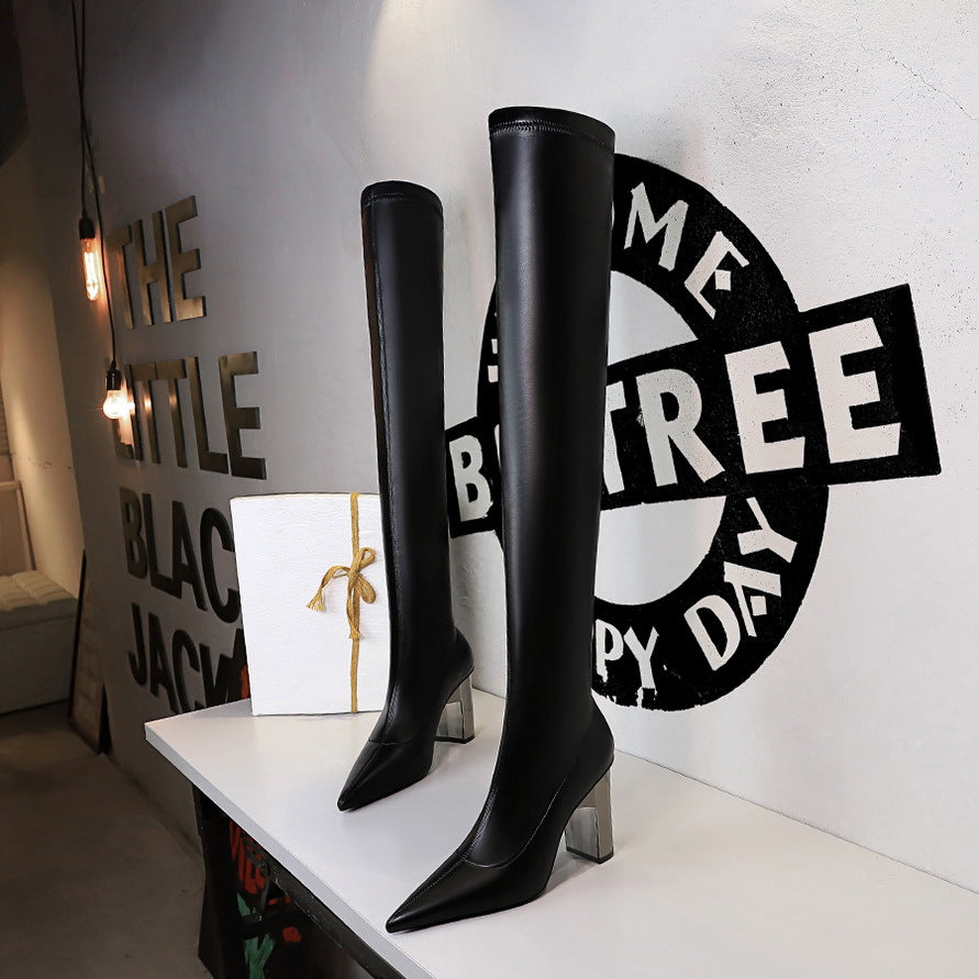 Women's High Heel Pointy Sexy Over-the-knee Boots