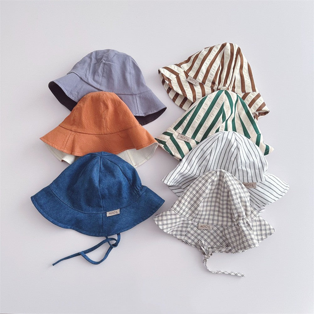 Børne fiskehat i preppy stil