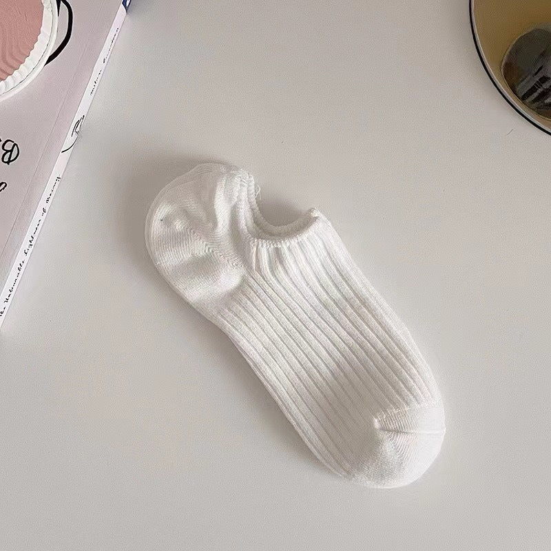 Summer Thin Women's Shallow Invisible Socks With Silicone Anti-slip Boat Socks