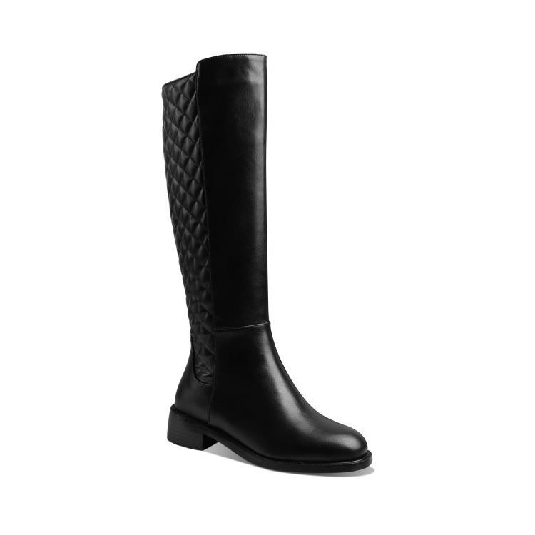 Women's Plus Size 40-43 Color Matching But Knee Boots