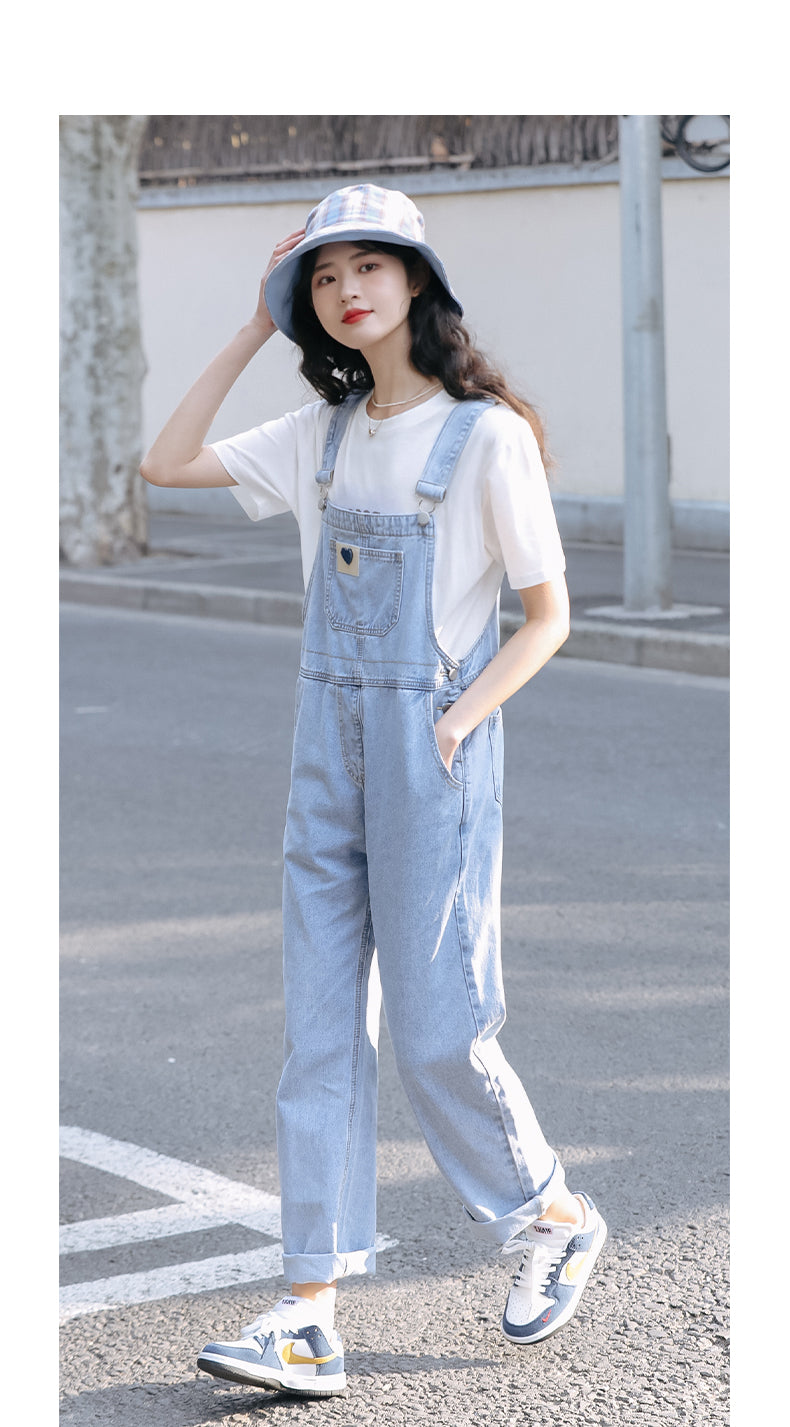 Summer Small Design Sense Niche Suspender Trousers