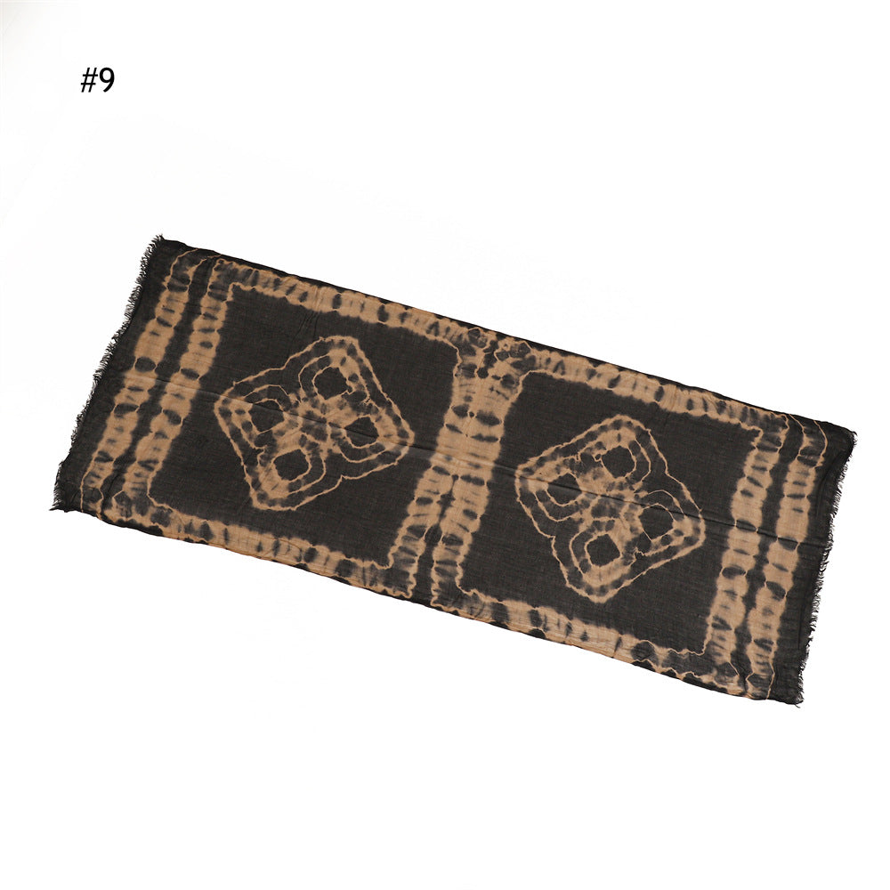 Solid Color Thin Breathable Handmade Scarf Shawl