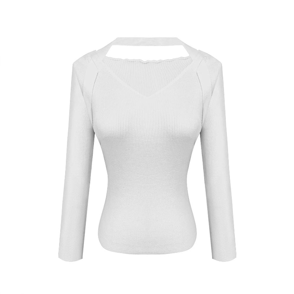 V-neck Halter Knitwear For Women Inner Wear Sweater